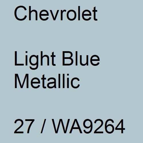 Chevrolet, Light Blue Metallic, 27 / WA9264.